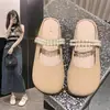Mules cerrados de suela plana y fondo suave para mujer, nuevas sandalias de otoño 2026, zapatos de noche Mary Jane delicados