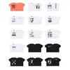 ERD Melancolia Rica Segunda Geração Estilo Americano High Street Estampa de Figura Verão Retrô Camiseta Casual Solta de Manga Curta Masculina e Feminina