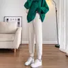 Pantalones Casuales de Talle Alto con Cordón, Forro Polar, Rayas Verticales, Talla Grande, Comercio Exterior Transfronterizo, Producción Personalizada con Imágenes y Muestras Proporcionadas, Patronaje y Creación de Muestras