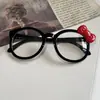 Gafas Ovaladas Estampado de Leopardo Marco de Lazo Deseo Puro Lindo Vintage Gafas Sin Graduación Subcultura Aspecto Natural Sin Maquillaje Sesión de Fotos Decorativa