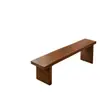 Banqueta para trocar de sapato 3CM banco longo de madeira maciça banco de ripas totalmente em madeira maciça cadeira banco longo cadeira de jantar banco de ripas de madeira de borracha casual doméstico