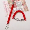 Llavero de Cuerda de Primavera Colorida Cordón Colgante Cuerda Telescópica Cuerda Anti-Pérdida Cuerda para Teléfono Móvil Accesorios Colgantes para Llavero