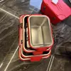Caja de Aislamiento Frío de Acero Inoxidable Set de 4 Piezas Calentador de Comida Contenedor de Almacenamiento Térmico