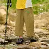 [100% Algodão] Roupa Infantil Cotton Hall Calça de Nove Pontos Tecida Infantil Calça para Meninos Classe A Antibacteriana Calça Casual para Meninas