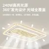 Luminárias Luxuosas e de Alto Padrão, Luminária de Teto para Sala de Estar com Design Retangular, Borda de Cristal de Gelo, Luminária de Hall de Espectro Completo