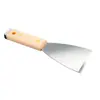 Espátula de mano resistente al desgaste con mango de madera, agarre antideslizante, para raspar masilla de pared, eliminar manchas de pegamento, renovar paredes viejas y quitar suciedad