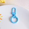 Color caramelo llavero hebilla de resorte para puerta hebilla de resorte con pintura de color accesorios de joyería DIY hebilla colgante hebilla para equipaje para perro