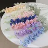 Flores Delphinium Artificiais para Arranjos de Chão de Casamento, Decorações de Teto, Ornamentos Decorativos Violeta Falsos, Decorações de Arte Floral
