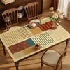 Mantel de estilo americano de lujo ligero de alta gama, resistente al calor, impermeable, a prueba de aceite, lavable sin esfuerzo, protector de escritorio de cuero de silicona