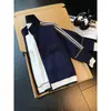 Sudadera de patchwork deconstruida de tres rayas estilo americano, nuevo diseño de otoño, peso pesado, corte holgado, unisex, cárdigan moderno