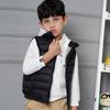 Precio al por mayor chaleco ligero de plumón para niños niños y niñas Niños grandes niños pequeños bebé invierno chaleco de plumón de pato
