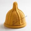 Gorra Puntiaguda de Lana INS Japonesa y Coreana para Hombres y Mujeres Gorra de Punto Cálida para Padres e Hijos Gorra de Punto de Ida y Vuelta para Niños