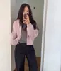 Enviado: Cardigã de tricô trançado doce novo de outono chique coreano, blusa casual solta