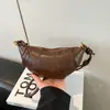 Bolso Pequeño Retro para Mujer Nuevo Diseño de Alto Valor Bolso Croissant Elegante Súper Popular Bolso Dumpling Bolso de Hombro Cruzado Individual