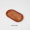Accesorios para Fotos de Comida Accesorios para Hornear Pastel de Luna Bandeja de Madera Japonesa Bandeja de Madera Rectangular Redonda Ovalada