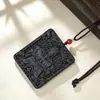 Marca Hexiang Tarjeta de Incienso Pintada Método Antiguo Colgante para Coche Adorno Hecho a Mano Colgante para Coche Cordón Portátil para Teléfono Fábrica de Regalos Venta al por Mayor