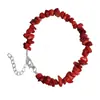 Pulsera de grava irregular de cristal natural de ágata transfronteriza pulsera de piedra semipreciosa joyería de piedra de color ins europeo y americano