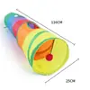 Túnel de gato transfronteiriço, túnel de gato dobrável, brinquedo de gato arco-íris, autoentretenimento e alívio do tédio, brinquedo de gato dobrável para animais de estimação