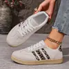 Zapatos Deportivos de Comercio Exterior para Mujer, Nuevos Zapatos Blancos Antideslizantes Retro de Primavera y Otoño, Tenis Planos para Mujer, Zapatos Individuales Versátiles Casuales