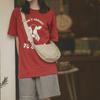 UJIA mesmo estilo saco de bolinho de massa de grande capacidade portátil simples bolsa de ombro de nylon design nicho ins messenger bag fêmea atacado