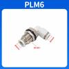 Conector Rápido de Manguera de Aire Airtac/Airtac Serie Pu Válvula de Aceleración Conector Recto de Tres Vías para Manguera de Aire