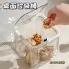 Caja de Almacenamiento de Escritorio con Tapa abatible Acrílico Transparente Caja Organizadora a Prueba de Polvo Habitación Dormitorio Oficina Caja para Mascarillas con Tapa