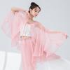 Calça Wide-Leg Clássica para Mulheres, Novo Estilo, Calça de Gaze Solta e Fluida para Performance, Roupa para Prática Diária, Calça de Dança Chinesa