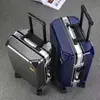 Mala de Viagem Nova, Grande Capacidade, Mala Durável para Estudantes, Mala com Carregador para Homens e Mulheres, Mala Silenciosa com Senha