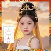 Tatuagem Adesivo Sobrancelha Estilo Dunhuang À Prova D'água Longa Duração Pó Brilhante Maquiagem Facial Estilo Antigo Traje Antigo Festival Dinastia Han Feminino Colorido Dia das Crianças