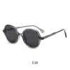 Novos Óculos de Sol Retro de Alta Qualidade para Viagem ao Ar Livre, Look Sem Maquiagem, Proteção UV, Tendência Tr Óculos de Sol Polarizados com Lentes Flat