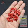Venta al por mayor de accesorios de cinabrio natural de alto contenido en cinabrio rojo, accesorios de cuentas sueltas, pulseras colgantes hechas a mano, fábrica de joyería DIY