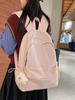 Mochila Ligera Simple de Color Sólido Casual Combinable para Estudiante Universitario Bolsa de Clase Mochila Escolar Estilo para Salidas de Mujeres Mochila para Estudiante de Secundaria