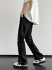 Calça de moda masculina reta, jovem, estilosa, de verão, transfronteiriça, jeans lavado Harajuku moderno, novo, com zíper