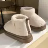 Pantuflas de Algodón Fáciles de Poner, Forradas de Felpa, Botas de Nieve de Suela Gruesa, Botas para Mujer, Ins de Invierno, Zapatos de Algodón Versátiles y Cálidos de Caña Corta para que las Mujeres los Usen Afuera