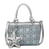 Diseño Nicho Casual Simple Textura Moda Elegante Bolso Cuadrado Pequeño 2025 Verano Nuevo Bolso de Hombro Cruzado para Mujer