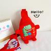 Bolsa Pequena Infantil de Dinossauro de Desenho Animado Bolsa Transversal Fofa 2024 Bolsa de Peito Moderna e da Moda para Meninos e Meninas