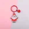 Chaveiro de Acrílico com Desenho de Personagem Natalino Dupla Face Estilo Coreano Pingente para Mochila Escolar Acessórios para Roupas Pingentes Acessórios