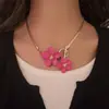 Transfronterizo Europeo y Americano Rosa Fresca Rojo Flor nicho dulce alta calidad luz lujo temperamento nuevo verano chica lindo pulsera