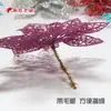 Decoraciones Navideñas 13cm Flores Navideñas Huecas Colgante para Decoración de Árbol de Navidad Flores Navideñas Huecas de Alta Calidad