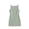 3456-Saia Sexy de Costas Abertas para Quadril Estilo Europeu e Americano para Mulheres Nova Coleção Primavera e Verão 2026 Vestido de Alcinha Slim Fit Emagrecedor