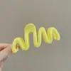 Pinza Geométrica Simple para el Cabello, Pinza de Moda para la Parte Trasera de la Cabeza, Pinza Femenina de Color Café, Accesorio para el Cabello de Pinza de Tiburón de Alta Gama y Exquisito