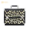740 aluminio de color estampado de leopardo multiusos aleación de aluminio estuche cosmético belleza de uñas pestañas Barbería herramientas de maquillaje fabricante de Foshan