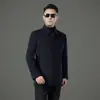 Abrigo de lana de doble cara de marca para hombre, engrosado para abrigar en otoño e invierno, con relleno de plumón desmontable, adecuado para hombres de mediana edad