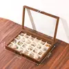 Caja de Joyería a Prueba de Polvo con Tapa para Pulseras, Anillos, Collares, Pendientes y Coleccionables - En Stock