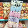Pinza para el pelo de BB de punto con lunares de colores, estilo coreano, gatito lindo, pinza para el flequillo lateral adorable para estudiantes de primaria