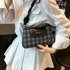 Bolso de hombro de moda para mujer, modelo 2026, con estampado a cuadros, estilo elegante y sofisticado, ideal para el día a día.