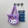 Saco de pelúcia bonito inverno novo dos desenhos animados macio bonito menina bolsa de ombro portátil de grande capacidade pais-filho saco das crianças