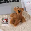 Fofo Pelúcia Popular Sr. Pingente Squeaky de Urso de Feijão, Alto Valor Estético, Pingente de Mochila, Presente para Namorada