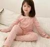 Ropa y Pantalones de Otoño para Bebé, Algodón Puro, Clase A, Conjunto de Capa Base para Niñas, Pijamas Ajustados para Niños, Ropa y Pantalones de Algodón Lycra para Niñas