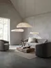 Candelabro de Viento Silencioso Sala de Estar Dormitorio Mesa de Comedor Diseñador Nórdico Bar Decoración Artística Iluminación de Tela de Seda